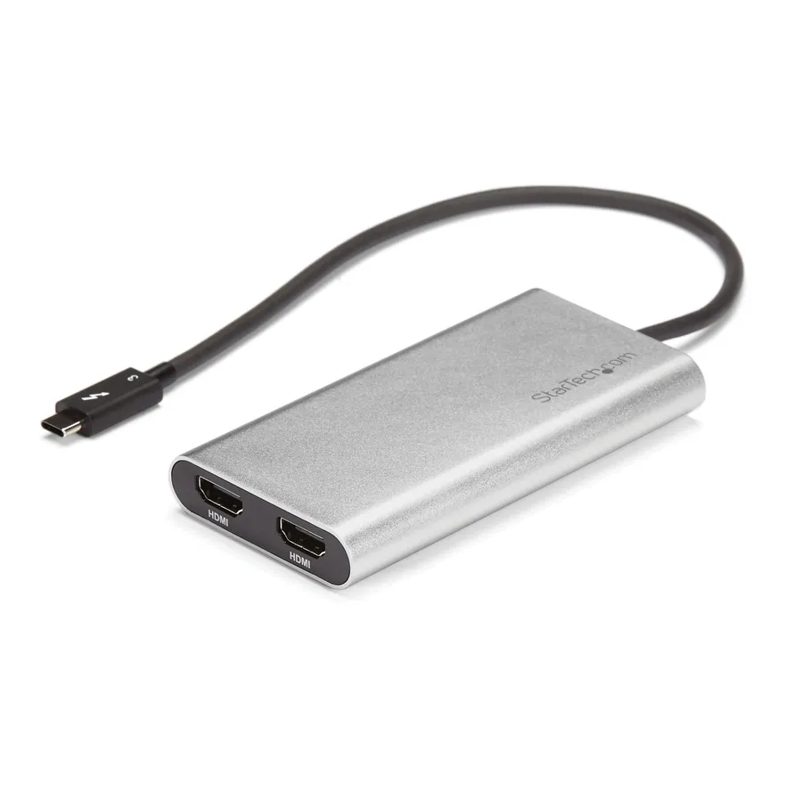 THUNDERBOLT 3 TO DUAL HDMI 4K/ADAPTER 4K60 WINDOWS AND MAC