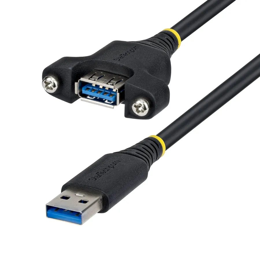 2M PANEL MOUNT USB-A CABLE/USB-A TO A PANEL MOUNT/USB 5GBPS