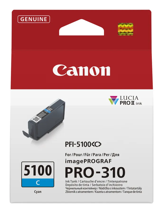 INK PFI-5100 C EUR CYAN INK/TANK