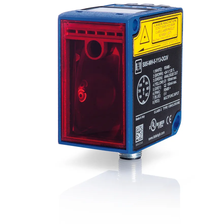 S85-MH-5-Y13-OOY = TOF distance sensor 20m - RS485 - whith display - M12 8p