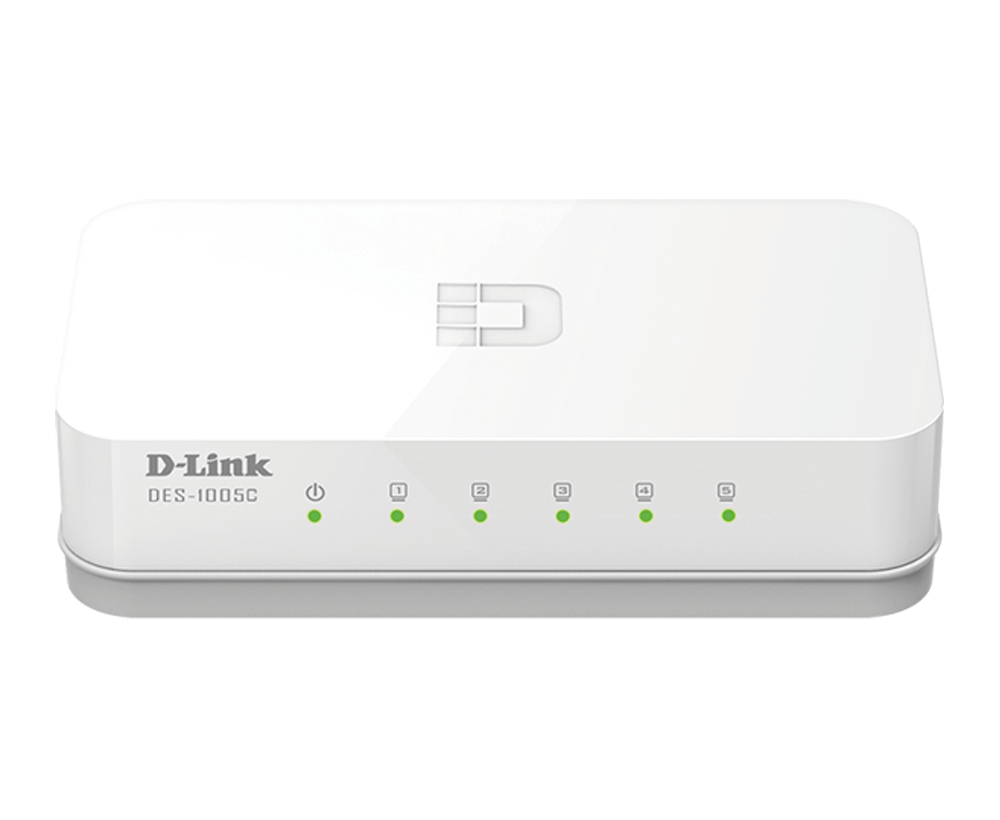 5-PORT FAST ETHERNET UNMANAGED/DESKTOP SWITCH