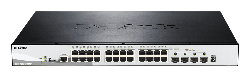 28-PORT SMART POE SWITCH/GIGABIT STACKABLE 4X SFP+