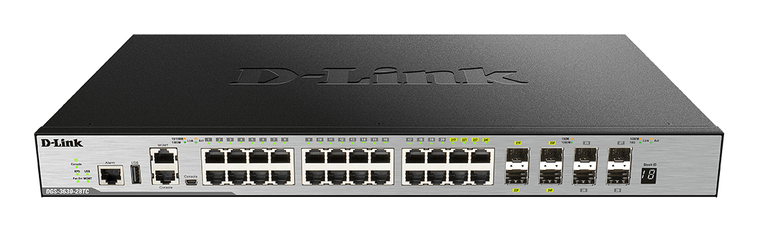 28-P LAYER 3 GIGABIT POE SWITCH/STACKABLE