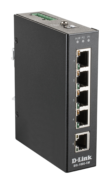 5-PORT UNMGD INDUSTRIAL SWITCH/LAYER2 FAST ETHERNET IN