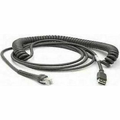 Cable, USB, Type A, Coiled, Power off terminal, 2 Meters, CAB-424E