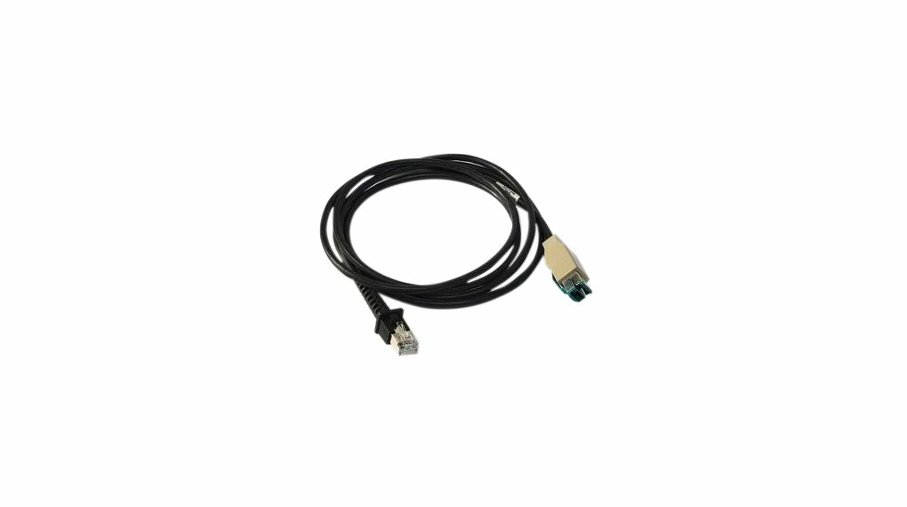 Cable, USB+PWR,TPUW, Straight, 2M, Black