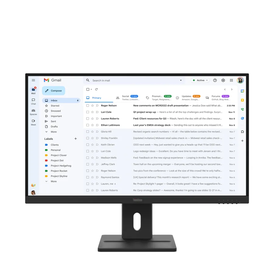 Monitor Lenovo  ThinkVision E27-40 27 inch Monitor 300 cd/㎡ 300 cd/㎡ 1500:1 100Hz