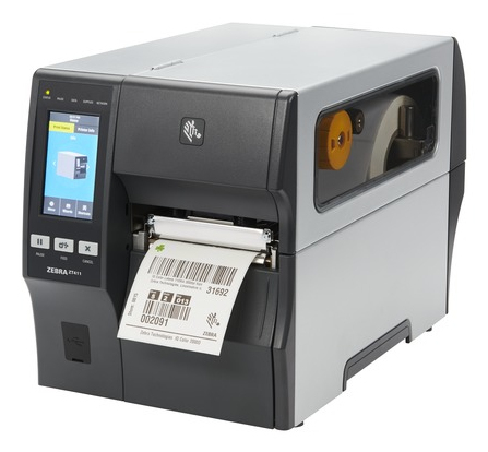 TT Printer Direct Thermal ZT411; 4", 600 dpi, Serial, USB, 10/100 Ethernet, Bluetooth 4.1/MFi, USB Host, Linerless Cutter, EZPL