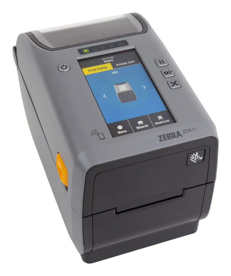 Thermal Transfer Printer (74M) ZD611R, Color Touch LCD; 203 dpi, USB, USB Host, Ethernet, 802.11ac, BT4, All Countries Except USA, Cana