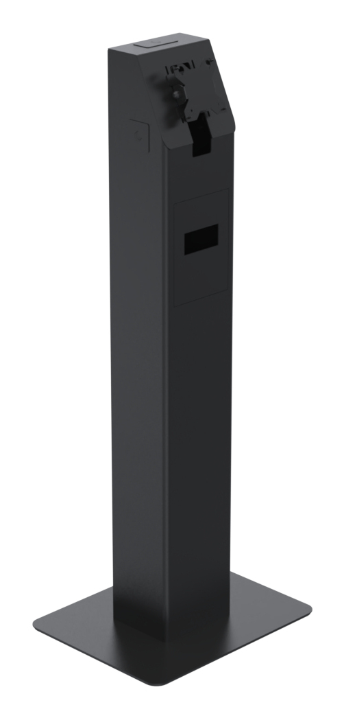 SPACEPOLE MINI KIOSK FLOORSTAND/WHITE SUPPORTS SCREENS UP TO 27I