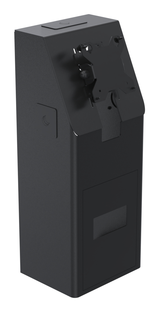 SPACEPOLE MINI KIOSK WALL/MOUNTED WHITE SUPPORTS SCREENS U