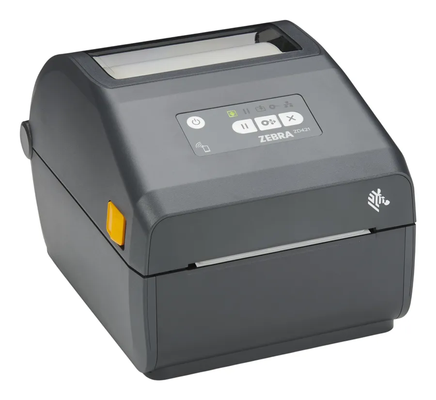 Thermal Transfer Printer (74/300M) ZD421; 203 dpi, USB, USB Host, Modular Connectivity Slot, 802.11ax, BT5.3, ROW, EZPL