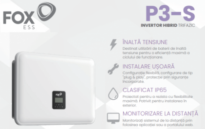 FoxESS Hybrid Inverter 3-Phase P3-15.0-SH , 15kW