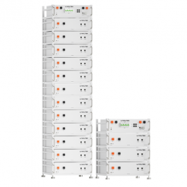 LIVOLTEK High Voltage Li-ion Battery Pack, 5.12kWh, 51.2V, 100Ah, IP20; includes a rack
