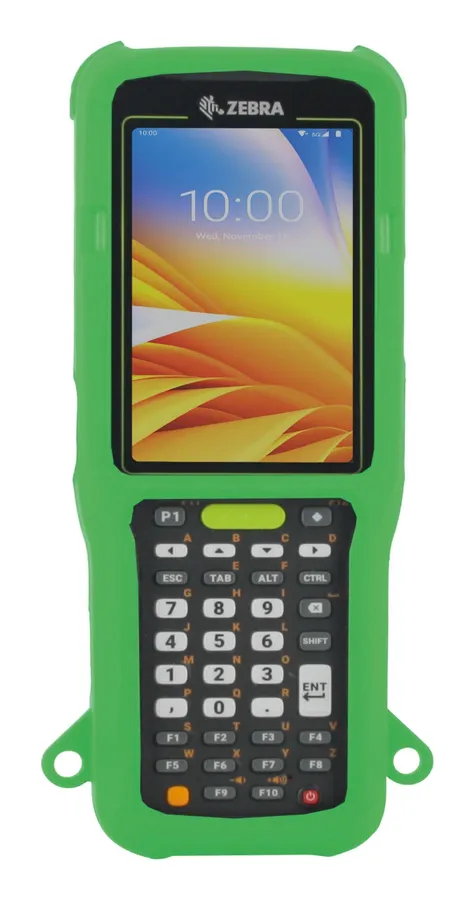 SILICONE RUGGED CASE FOR ZEBRA/MC3400 - MC3450 - HI-VIS GREEN