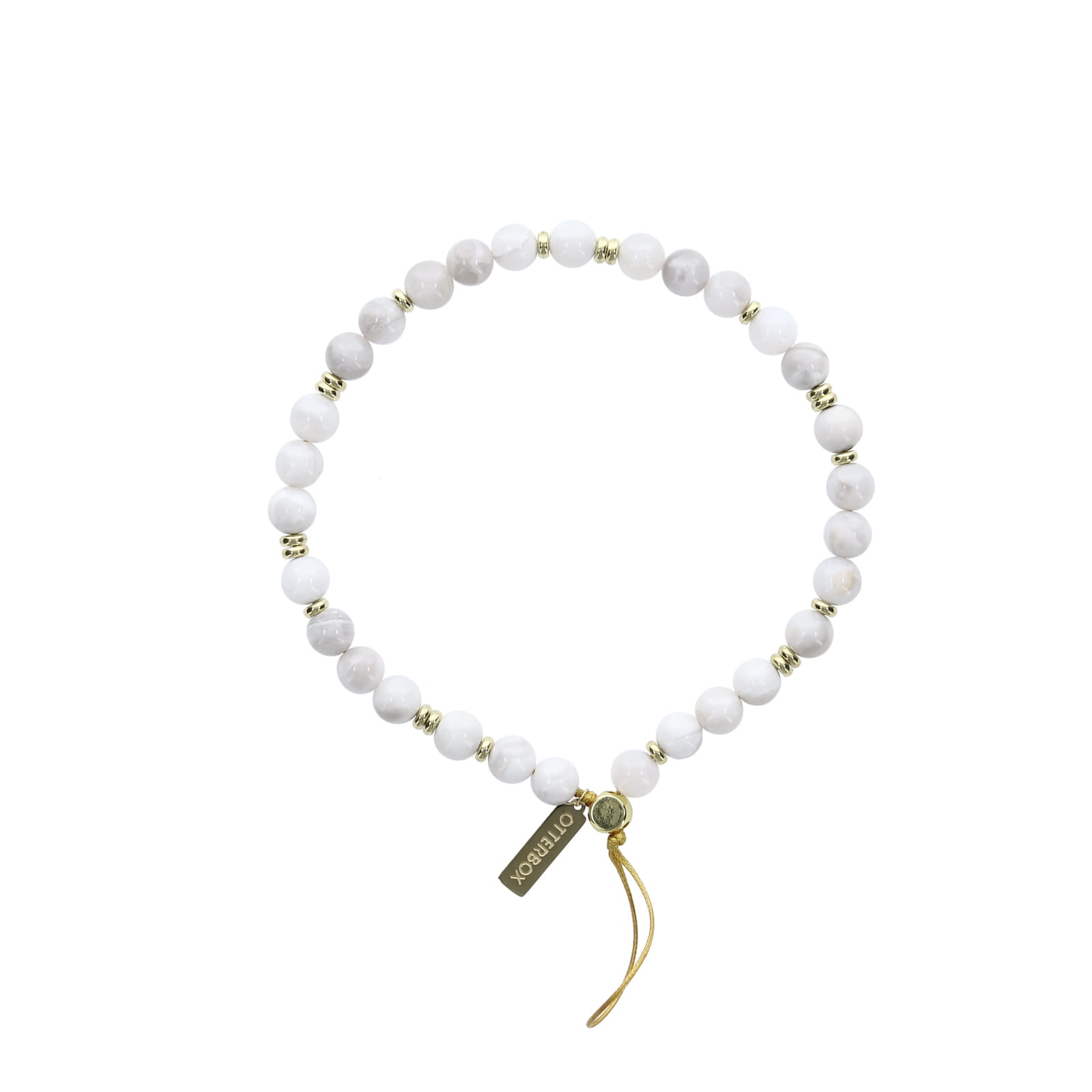 OB CASE ATTACH BEADED WRISTLET/STRAP ALPINE FROST - WHITE