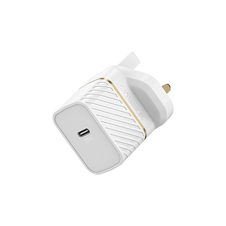 OTTERBOX UK WALL CHARGER 30W/GAN 1X USB-C 30W USB-PD WHITE