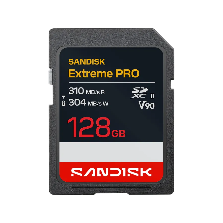 SANDISK EXTREME 128GB PRO/UHS-II V90 CARDS SD 310MB/S(R)