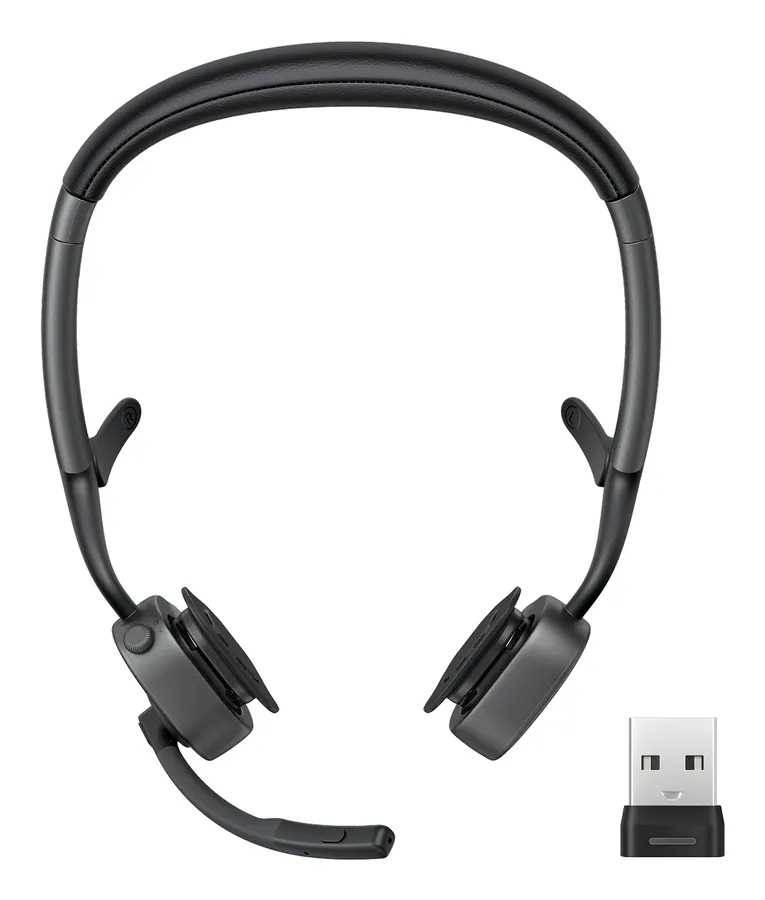 SHOKZ OPENMEET2 UC + USB-A ADPT/HEADSET AI-POWERED NC MIC/DONGLE
