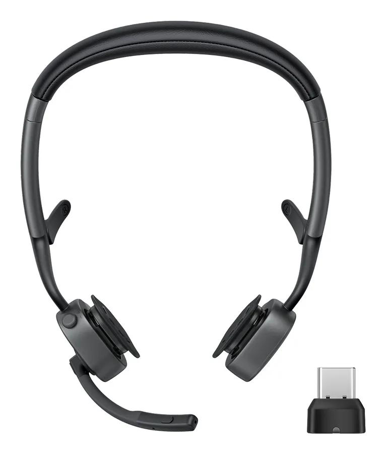 SHOKZ OPENMEET2 UC + USB-C ADPT/HEADSET AI-POWERED NC MIC/DONGLE