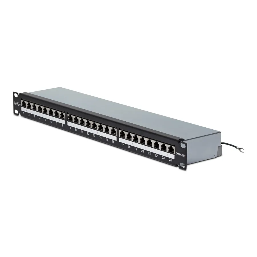 24 PORT 1U CAT6A PATCH PANEL/.