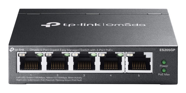5-PORT 1G EASY MANAGED SWITCH/WITH 4-PORT POE+
