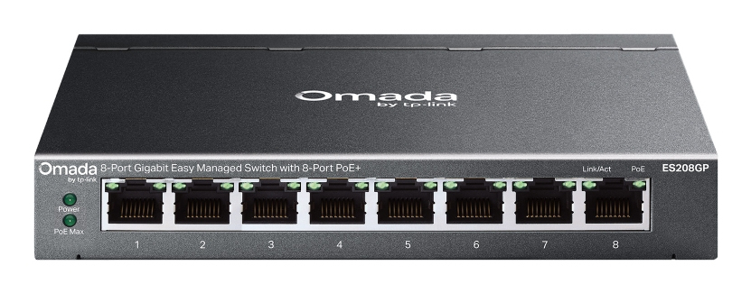 8-PORT 1G EASY MANAGED SWITCH/8X POE+ 64 W POE POWER FANLESS