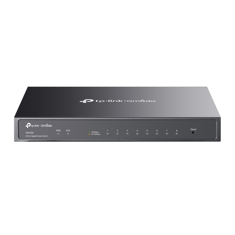 8-PORT GIGABIT SMART SWITCH/DESKTOP STEEL CASE