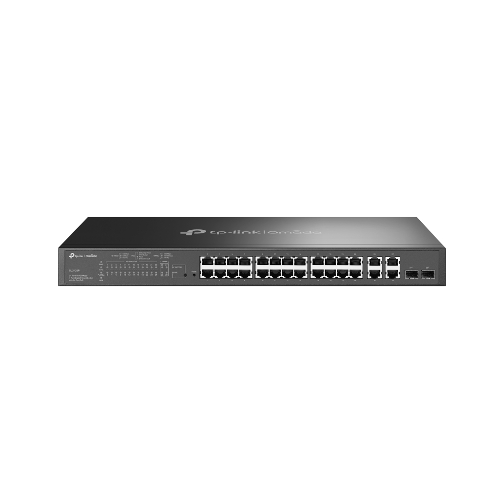 24-PORT POE SMART SWITCH/24X RJ+4X RJ+2X SFP