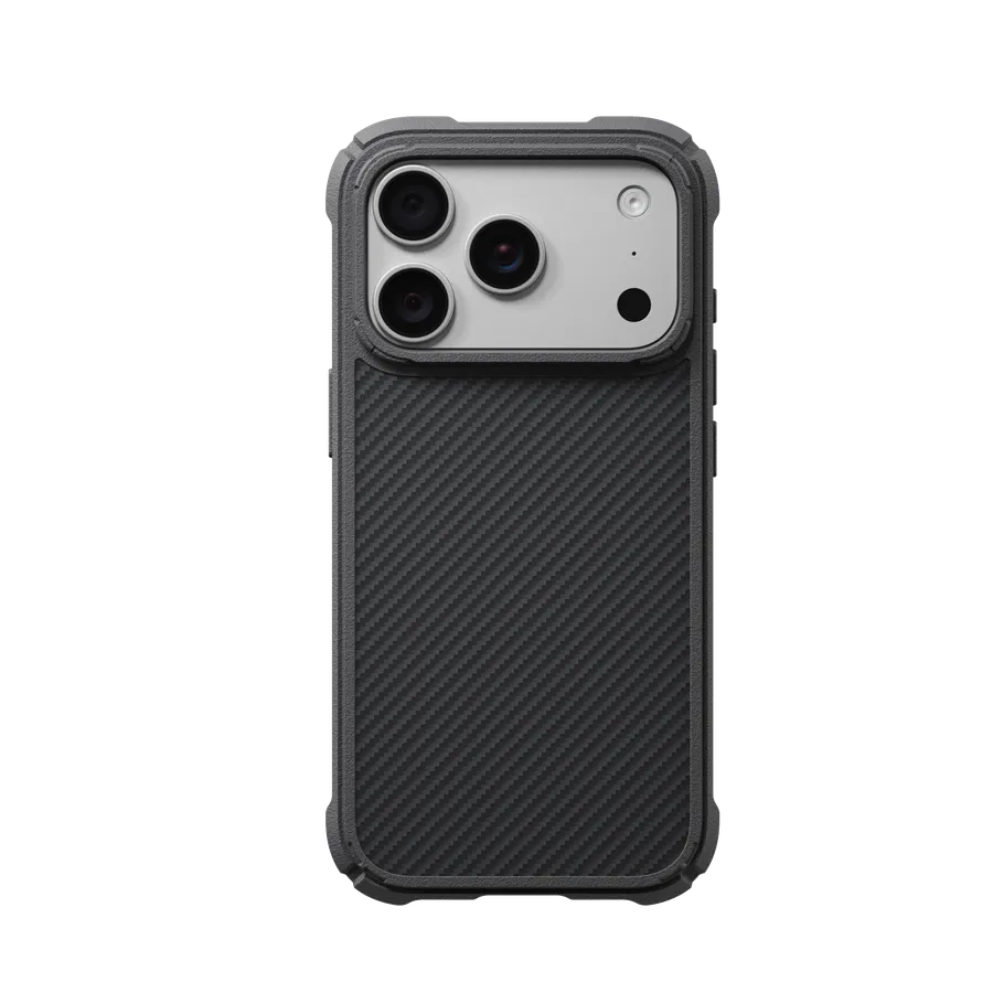 Husa Pitaka pentru iPhone 18 Pro, Cairn Case, Negru/Gri