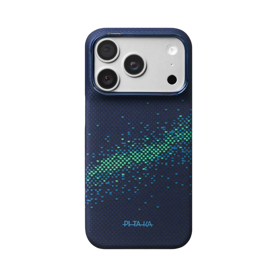 Husa Pitaka pentru iPhone 18 Pro, Edge Case, PitaTap™, Nearfield Blue