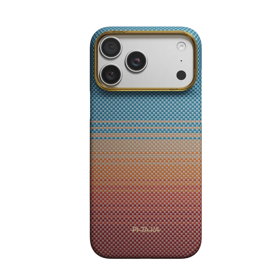 Husa Pitaka pentru iPhone 18 Pro Max, Edge Case, PitaTap™, Sunset 2.0, California Dream 01