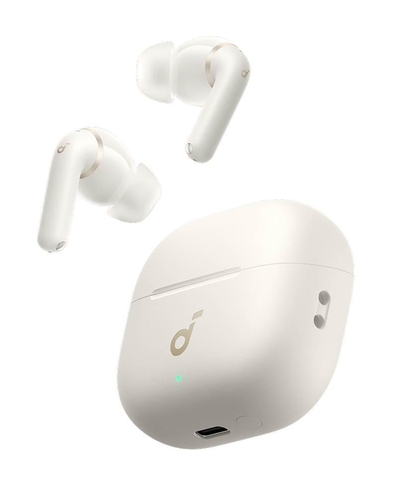 Casti True Wireless, In-Ear, Anker Soundcore P42i, Adaptive ANC, Autonomie 56 ore, LDAC, IP55, Bluetooth 6.1, Alb