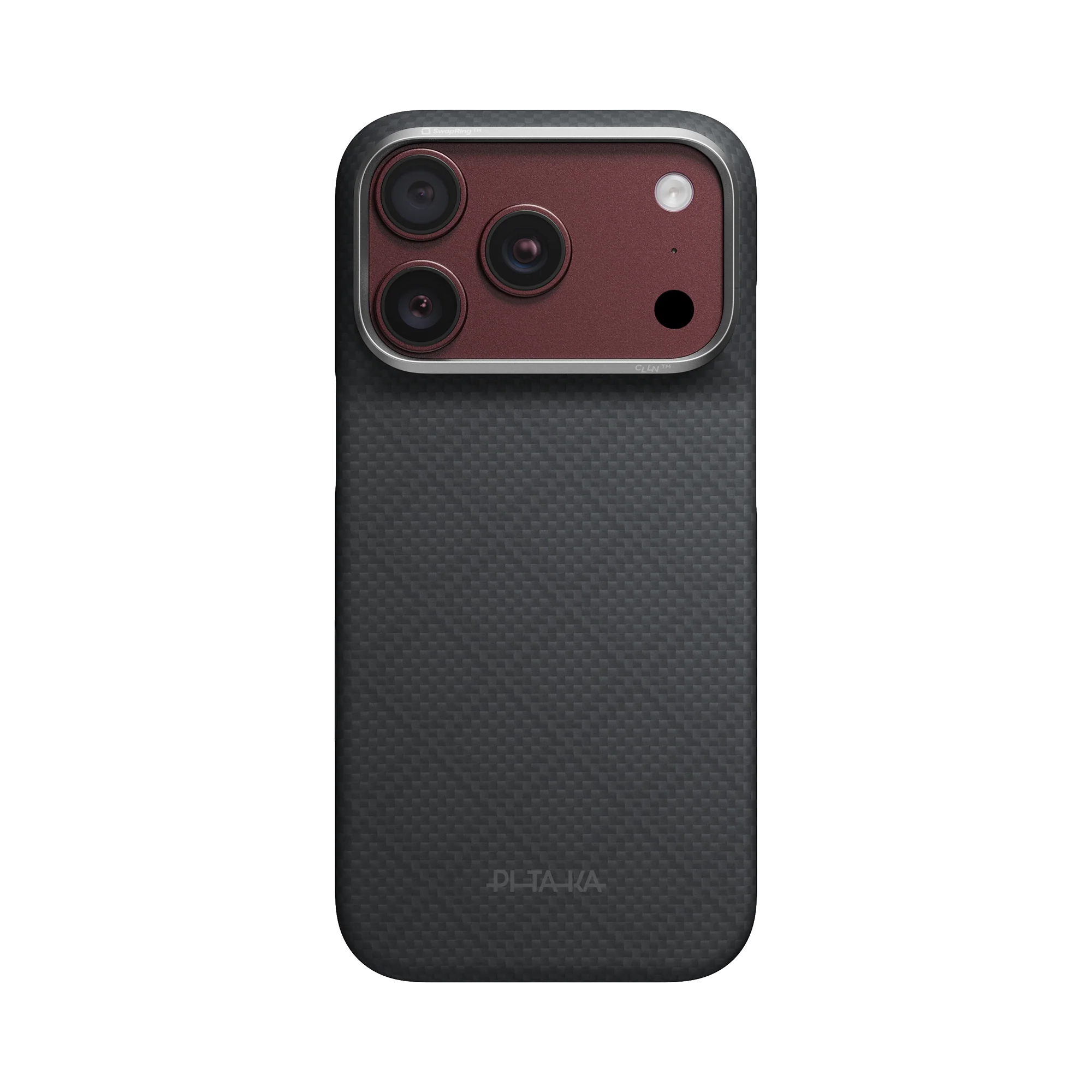 Husa Pitaka pentru iPhone 18 Pro, Edge Case, PitaTap™, Lava Black