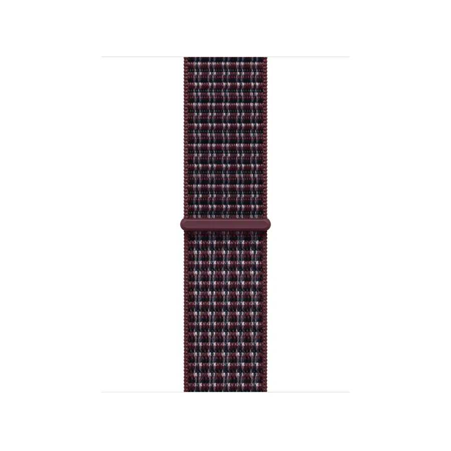 42MM BURGUNDY PLAID SPORT LOOP/