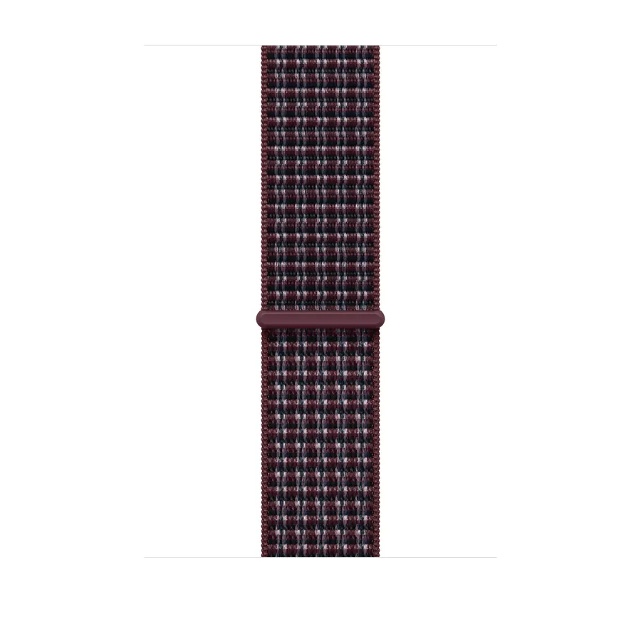 46MM BURGUNDY PLAID SPORT LOOP/