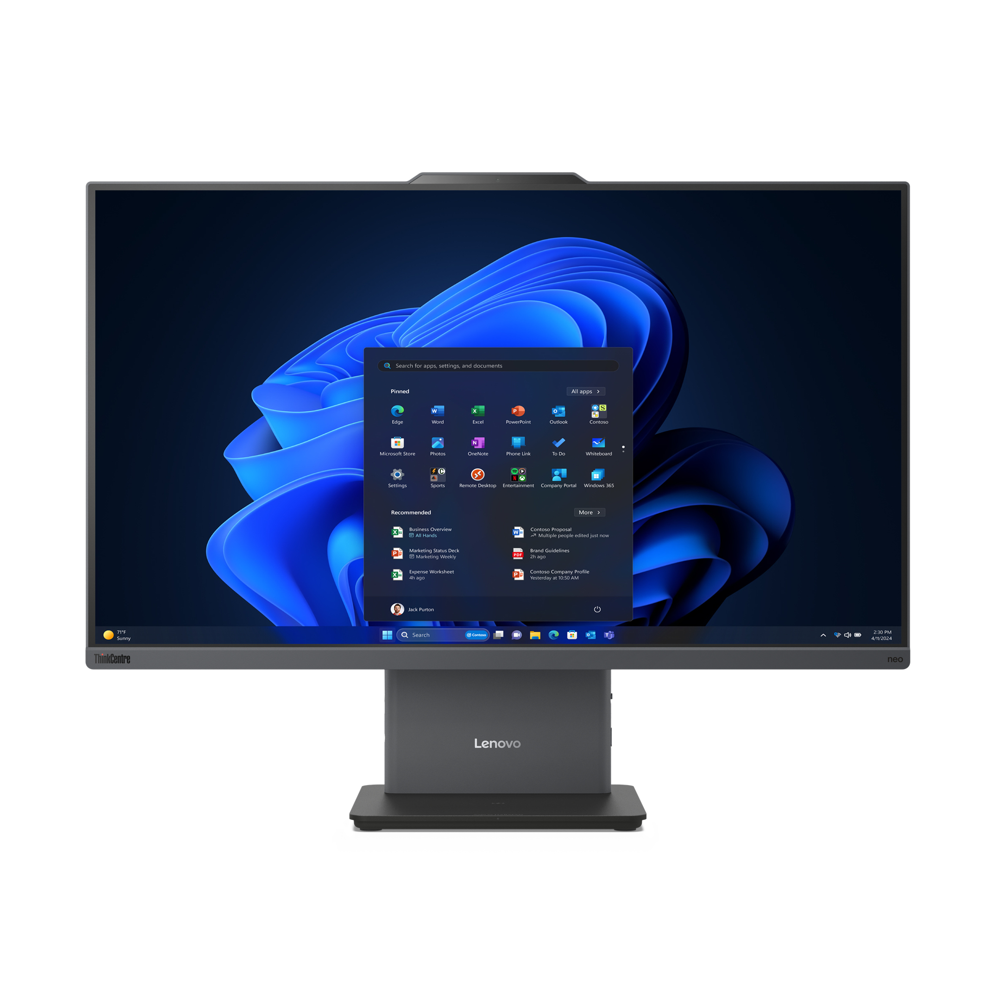 Desktop  ThinkCentre All-in-One neo 50a 27 Gen 6 LNL CORE ULTRA 7 256V 16G 16GB 512GB SSD 27FHD AG 300N MT N 99 SRGB NO OS 3Y Onsite