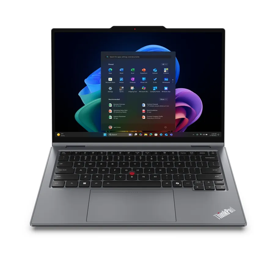 ThinkPad X1 2-in-1 Gen 11, Ultra 7 355 14" WUXGA Touch W11P 32GB 512GB SSD M.2 Intel® Wi-Fi 7 BE211 65W 3YR Premier Grey-English (EU)