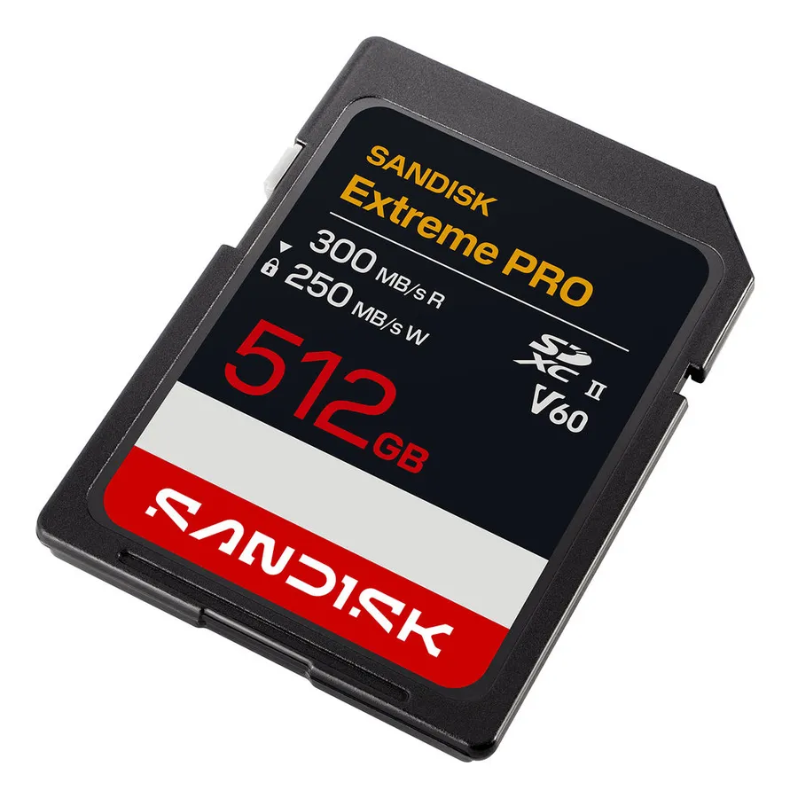 EXTREME PRO UHS-II SD CARDS/512GB 300MB/S(R) / 250MB/S(W)