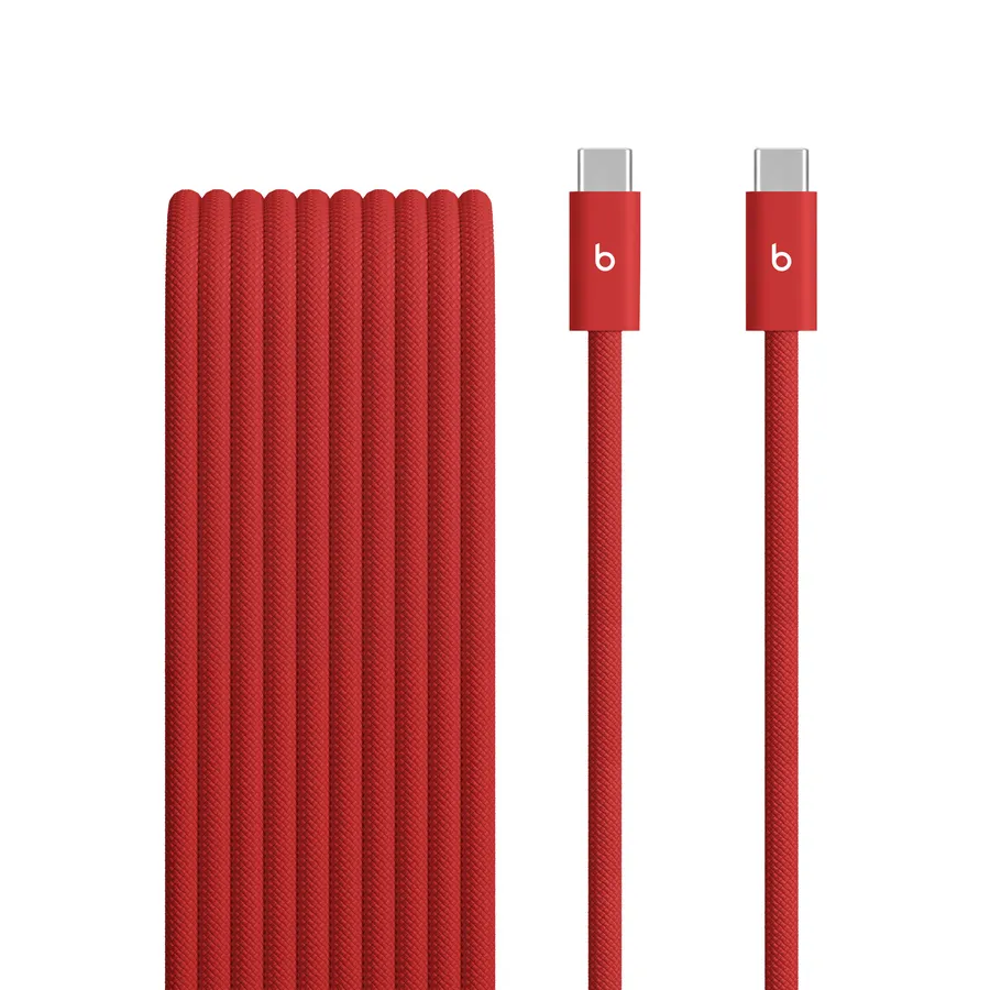 BEATS 240W USB-C TO USB-C/BRAIDED CABLE 3M/10FT RAPID RED