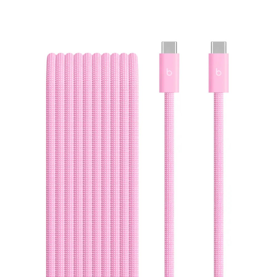 BEATS 240W USB-C TO USB-C/BRAIDED CABLE 3M - POWER PINK