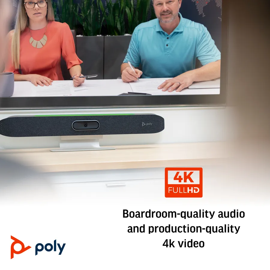 Poly Studio X50 All-In-One Video Bar with TC8 Controller Kit United Kingdom - UK English localization