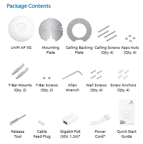 Ubiquiti Wireless AP WIFI5 - AC2200 - 4x4 - Indoor - 1 GbE - UniFi - UAP-XG - imaginea 4