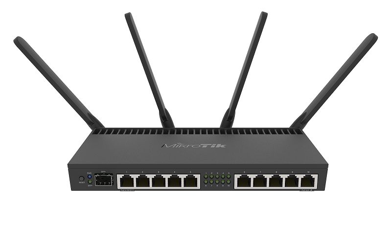 MikroTik RouterBOARD RB4011iGS+5HacQ2HnD-IN, 10x Gigabit, 1x SFP+, WiFi 2.4/5GHz - imaginea 3
