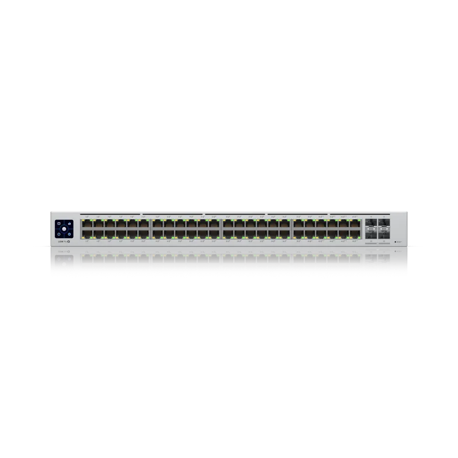 Ubiquiti Switch full managed Layer3 52 Port - 48x GbE - PoE Budget 600W - 8xPoE bt - 40xPoE at - 4x SFP+ - 19" - UniFi - USW-Pro-48-POE - imaginea 4