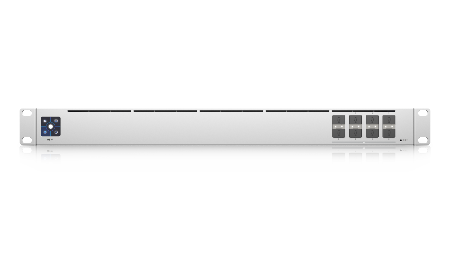 Ubiquiti Switch full managed Layer2 8 Port - 8x SFP+ - 19" - fara ventilator - UniFi - USW-Aggregation - imaginea 3