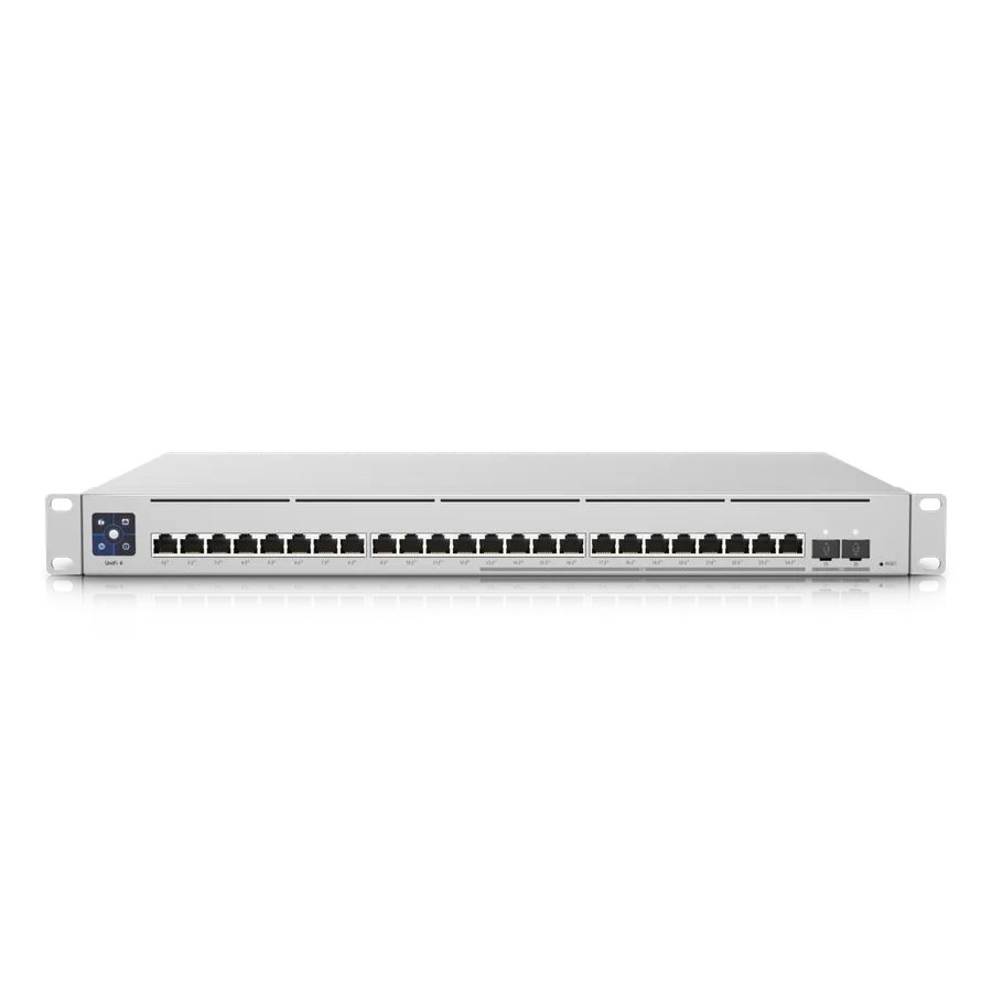 Ubiquiti Switch full managed Layer3 26 Port - 12x 2,5 GbE - 12x GbE - PoE Budget 400W - 24x PoE at - 2x SFP+ - 19" - UniFi - USW-Enterprise-24-POE - imaginea 3
