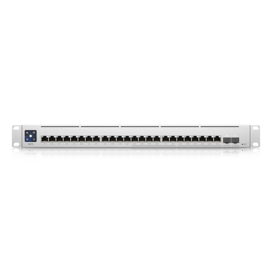 Ubiquiti Switch full managed Layer3 26 Port - 12x 2,5 GbE - 12x GbE - PoE Budget 400W - 24x PoE at - 2x SFP+ - 19" - UniFi - USW-Enterprise-24-POE - imaginea 4