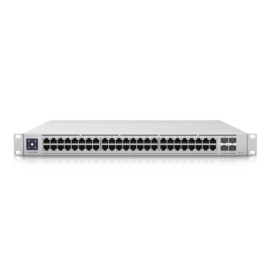 Ubiquiti Switch full managed Layer3 52 Port - 48x 2,5 GbE - PoE Budget 720W - 48x PoE at - 4x SFP+ - 19" - UniFi - USW-Enterprise-48-PoE - imaginea 3