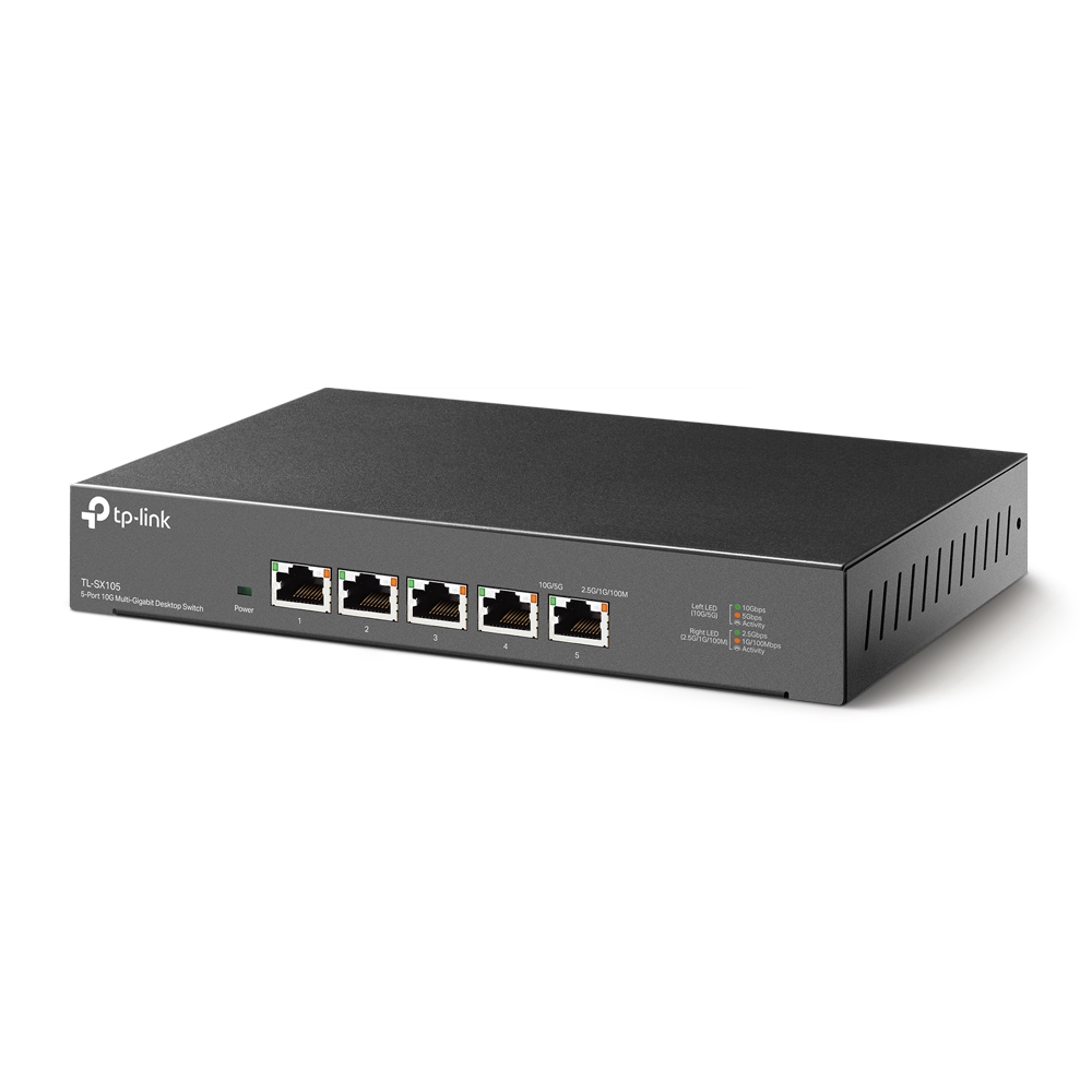 TP-Link - TL-SX105 - 5-Port 10G Multi-Gigabit Desktop Switch - imaginea 4